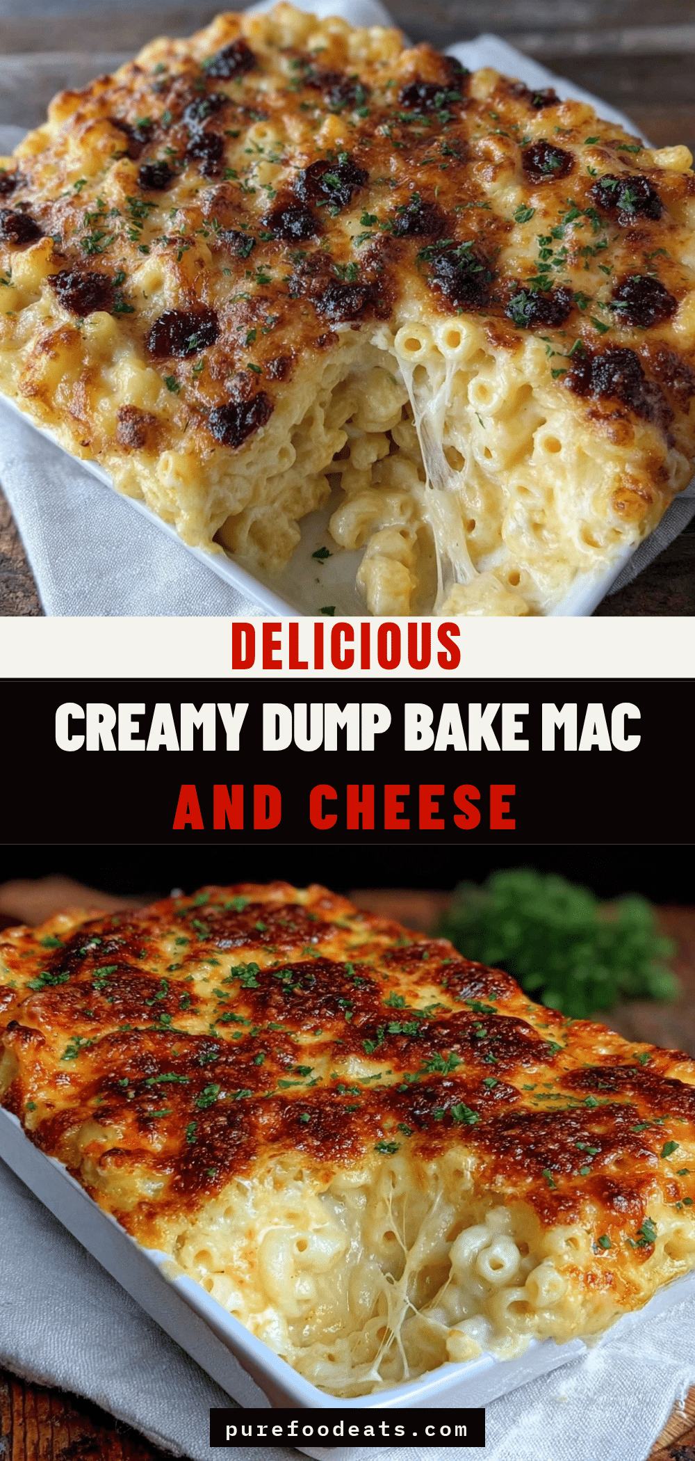 Creamy Dump Bake Mac recipe