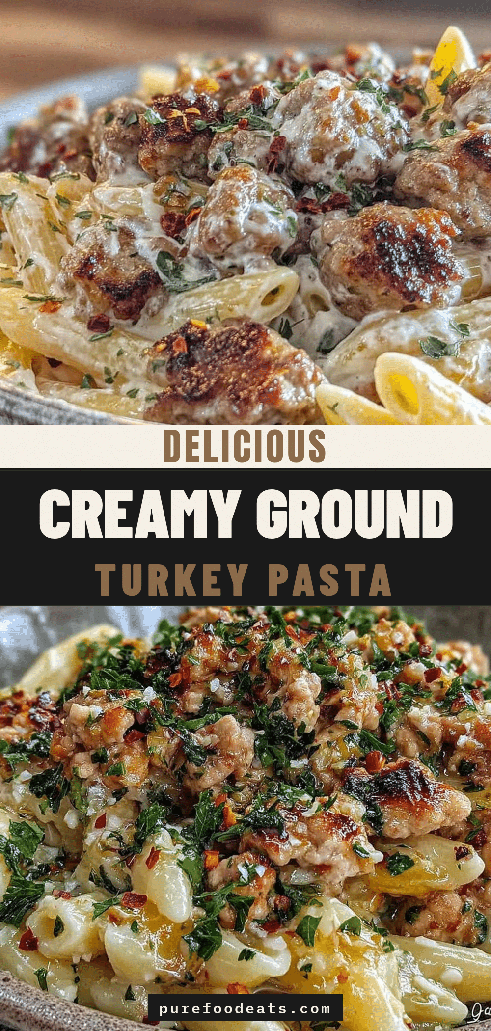 creamy ground turkey pasta recipe