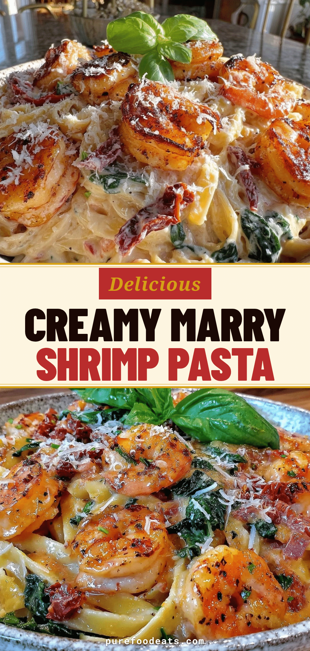 Creamy Marry Me Shrimp Pasta recipe