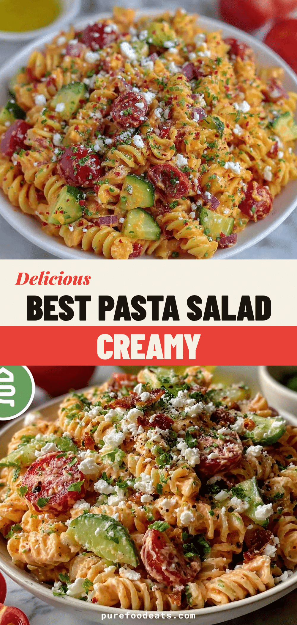 creamy pasta salad with peas recipe