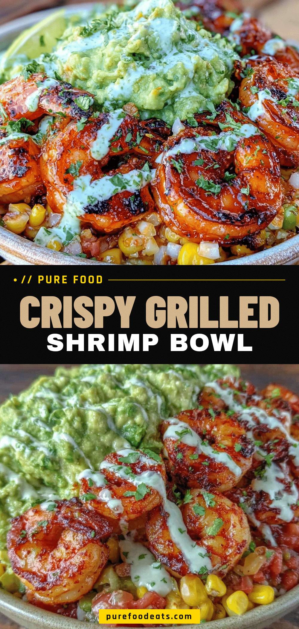 grilled shrimp bowl with corn salsa recipe