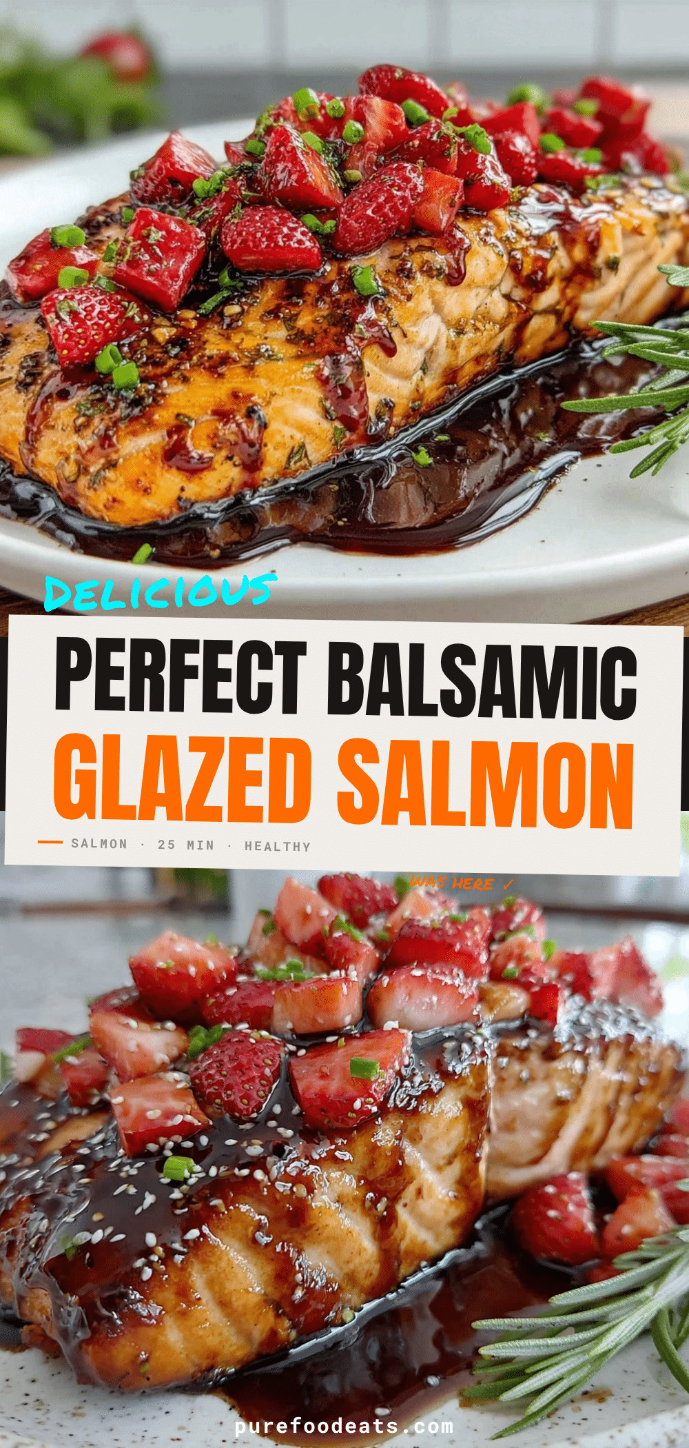 juicy strawberry balsamic salmon recipe