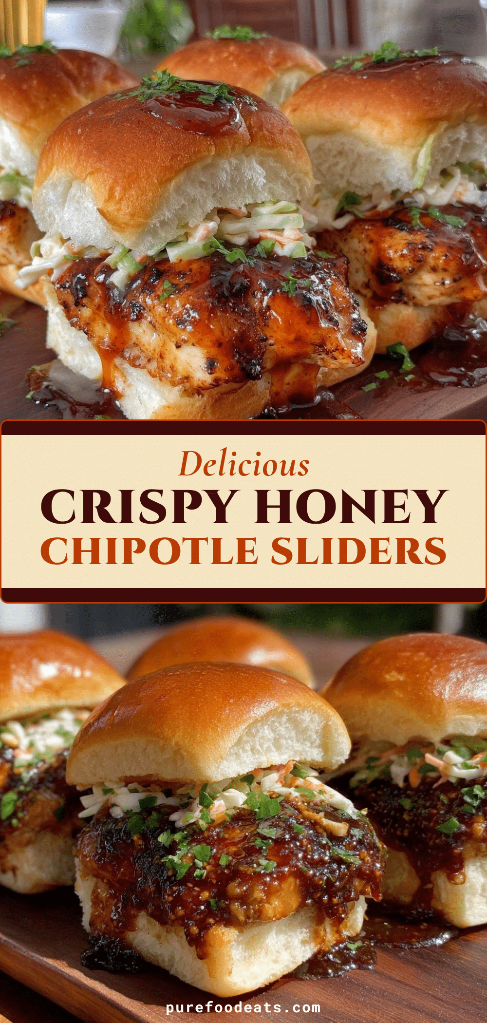 lighter honey chipotle chicken sliders recipe