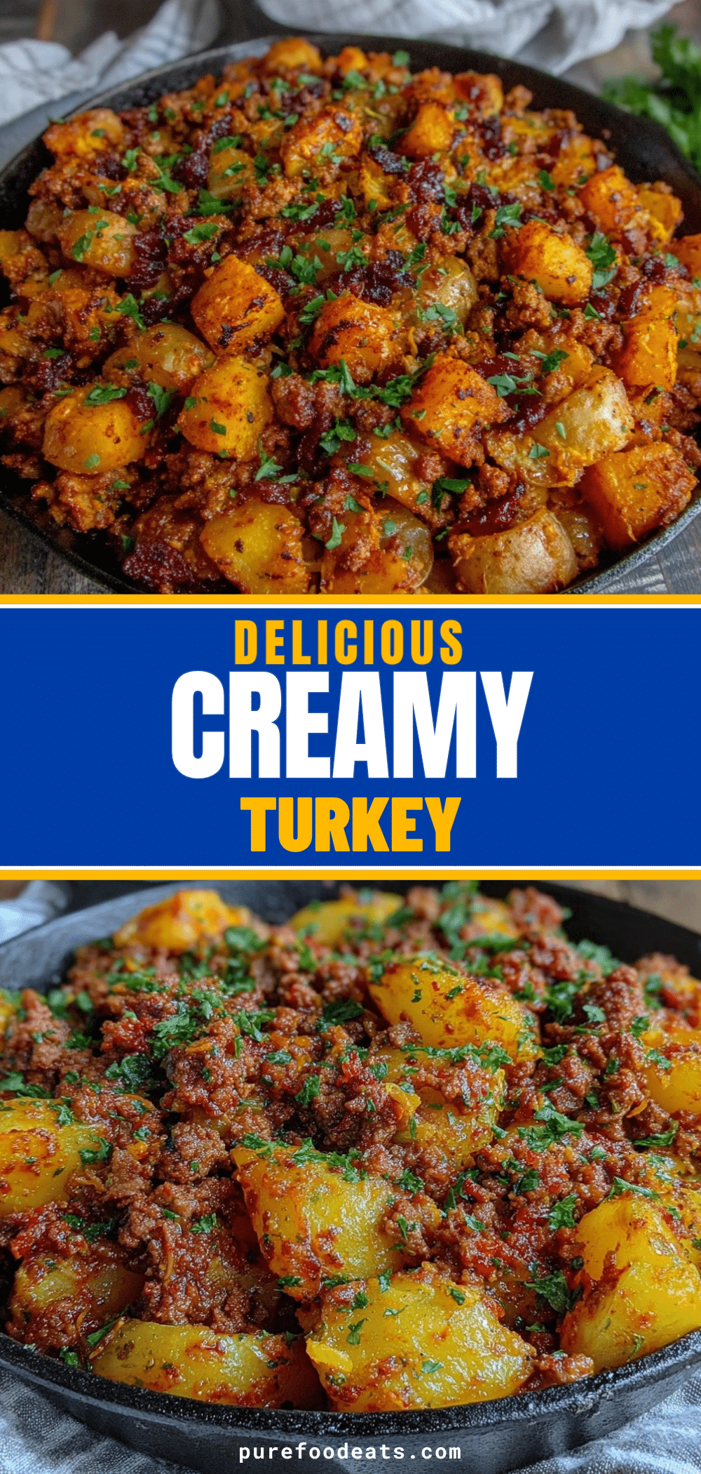one-skillet ground turkey potato recipe