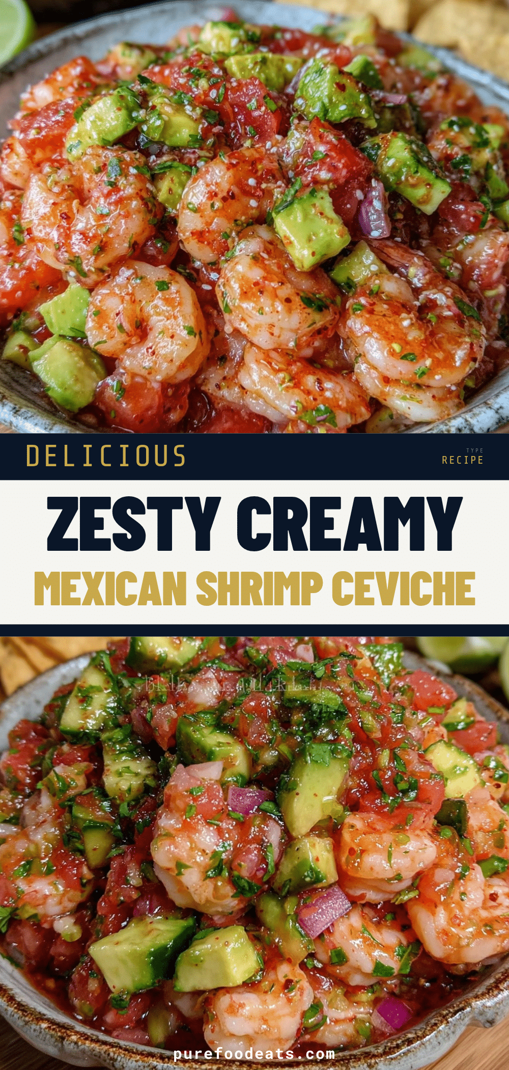 zesty shrimp ceviche with avocado recipe